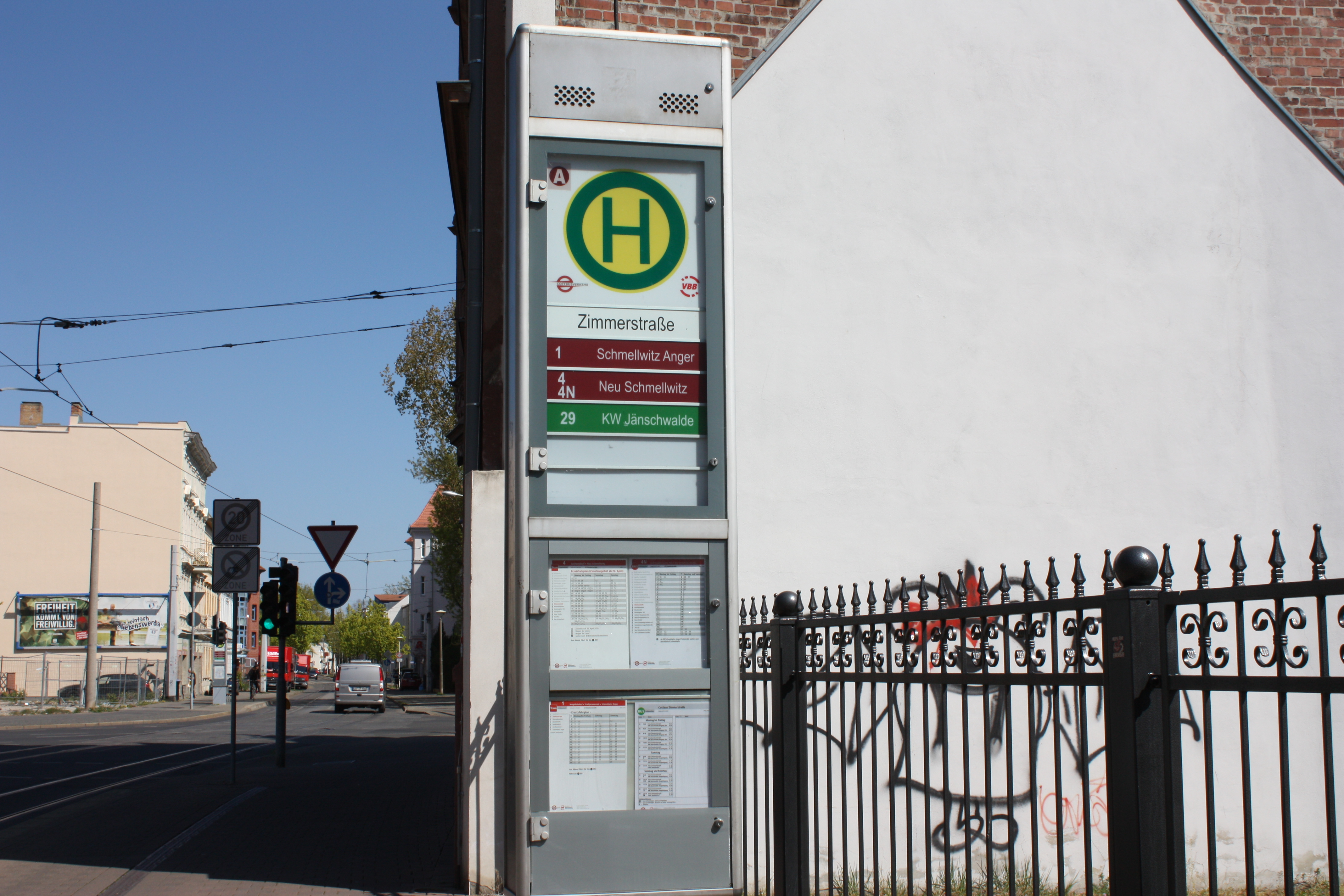 Bauarbeiten in der FriedrichEbertStraße Cottbusverkehr